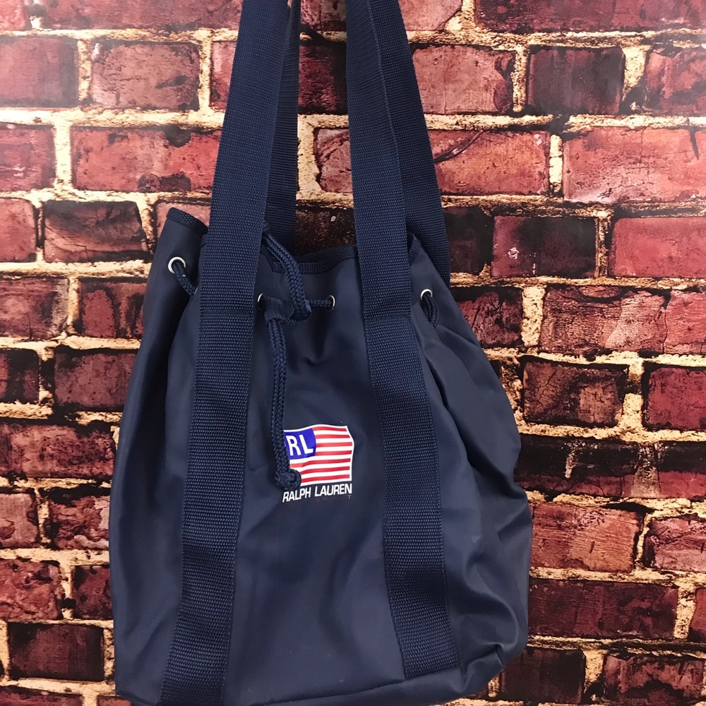 Ralph Lauren R/L  Drawstring Bucket Shouder Bag